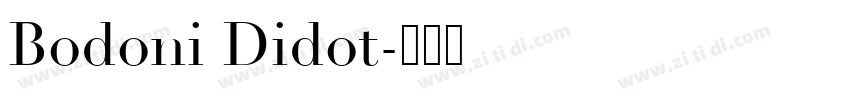 Bodoni Didot字体转换